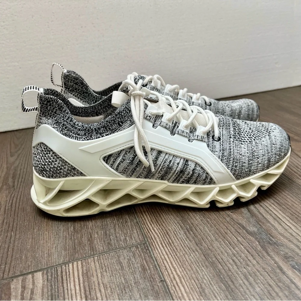 Stylish Gray and Cream women athletic walking shoes